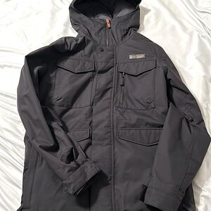 Burton black jacket, size small.